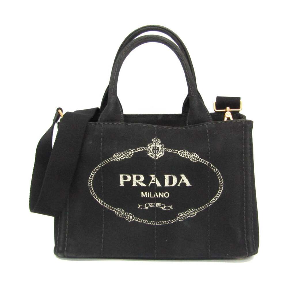 Prada Canapa Convertible Tote Canvas #255515P76B